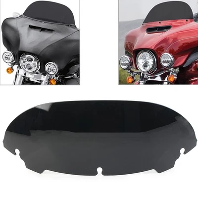 7" Windshield Fit For Harley Davidson Touring Electra Glide Street Glide Black - Image 1 of 4