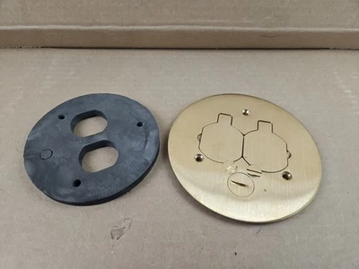 Walker 2183  Floor   Box  Cover 5-3/8" Brass Floor Cover - Image 1 of 3