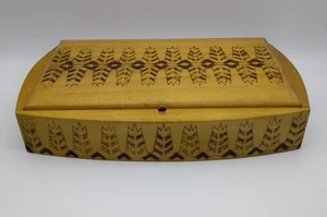 Schmuckschatulle aus Holz mit Relief Vintage - Picture 1 of 18