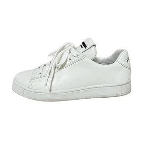 Auth PRADA - White Leather Women's Sneakers - Imagen 1 de 9