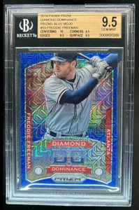 2014 Prizm Freddie Freeman Diamond Dominance Prizms Blue Mojo #'d 75 BGS 9.5 - Bild 1 von 2