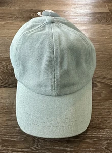 Gorra de béisbol Time and Tru Denim con lazo sombrero apliques de lazo espalda algodón azul claro - Imagen 1 de 4