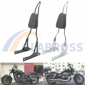 Motor TALL BACKREST SISSY BAR for HARLEY DYNA SUPER GLIDE STREET BOB FXDC FXDB / - Picture 1 of 12