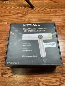 Hittiona Ionen Haartrockner Diffusor 2000W Profi Dual Voltage Föhn - Bild 1 von 2