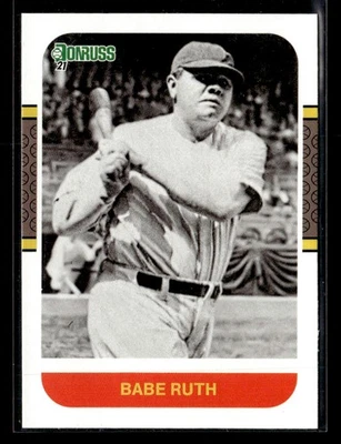 Карта 2021 Donruss No228 Бейб Рут New York Yankees - Изображение 1 из 2