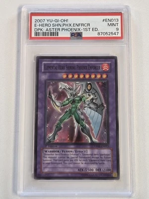 PSA 9 Elemental Hero Shining Pheonix Enforcer DP05-EN013 1st Edition Yugioh Mint - Image 1 of 4