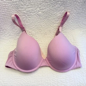 Reggiseno Victoria's Secret rosa leggermente foderato Demi 36C viola lilla - Foto 1 di 6