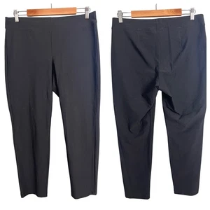 Eileen Fisher Pantalone Donna M Grigio Scuro Caviglia Preppy Classico Minimalista Chic - Foto 1 di 10