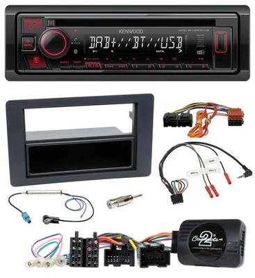 Kenwood Lenkrad CD USB Bluetooth DAB Autoradio für Saab 9-5 YS3E Facelift 2005-2 - Bild 1 von 4