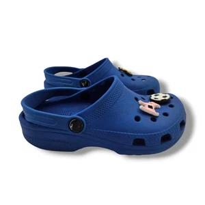 Crocs Classic Clog Charms Youth 1 Blue Slip On Charms - Picture 1 of 9