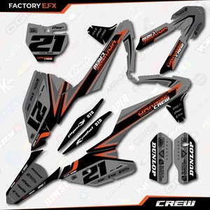 Gray Crew Racing Graphics Kit fits KTM 16-18 SX SXF XC XCF 125 150 250 450 - Picture 1 of 9