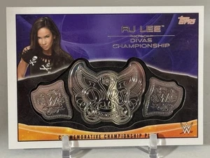 AJ LEE WWE Topps Divas Championship Commemorative Championship Plate SHIPSAMEDAY - Picture 1 of 9