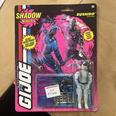 De colección Gi Joe Shadow Ninjas Bushido Snow Ninja 1993 Hasbro Sin usar, en caja Inviso-Power Foto 1 de 4