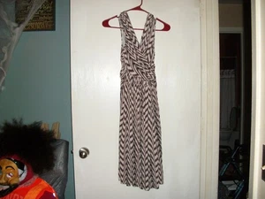 Vintage Plenty By Tracy Reese Braun Beige Midikleid Größe Petite - Bild 1 von 3