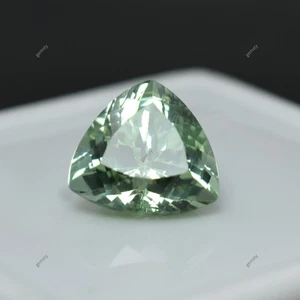 Grandidierite Bluish Green Trillion Cut CERTIFIED 7 Ct Natural Loose Gemstone - Picture 1 of 7