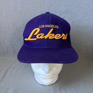 Los Angeles Lakers Hat Adidas Draft Cap Anniversary Snapback Purple Gold - Picture 1 of 9