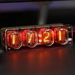Reloj de tubo Cyberpunk soviético IN12 Nixie retro diseño original escritorio alarma regalo - Imagen 1 de 7