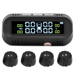 Solar Reifen Druck Überwachung System TPMS Ladegerät Monitor Externen Sensoren - Bild 1 von 11