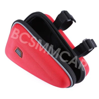 Red Saddle Storage Bag Motorcycle Engine Guard Mount Small Kit Package Accessory - Image 1 of 4
