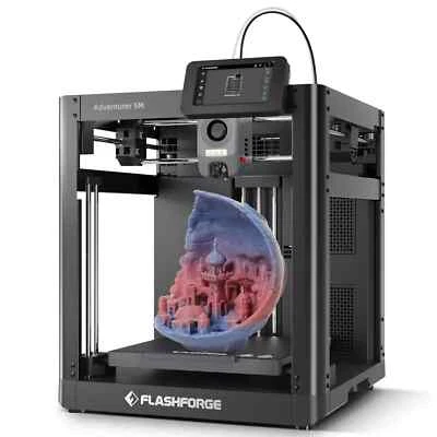 FLASHFORGE 3D Printer Adventurer 5M Core XY Fully Auto Leveling Max 600mm/s US - Image 1 of 4