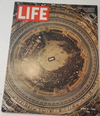 LIFE MAGAZINE APRIL 11 1969 PRESIDENT EISENHOWER FUNERAL RUSSIA/CHINA BILL COSBY - Image 1 of 4