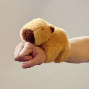 SOFT TOY BRACELET-CAPYBARA PLUSH SNAP BAND BRACELET D7 - Picture 1 of 6