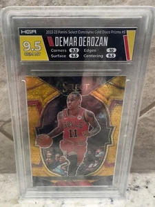 2022-23 Select #5 CONCOURSE DeMar DeRozan Gold Disco /10 (HGA9.5) - Picture 1 of 2