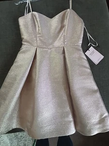 Damen Kleid - Avec les filles Rosegold Dress Homecoming Gr.2 kurz ausgestellt Tanz - Bild 1 von 10