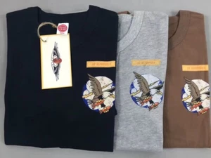 BOB DONG Mens COPPER.SCREW Short Sleeve Tee-Shirts Amekaji Summer Casual Shirts - Picture 1 of 16