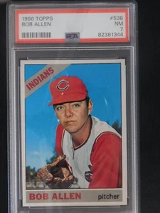1966 Topps Baseball Card #538 Bob Allen SP (NM) PSA 7 - Picture 1 of 2