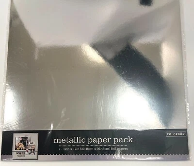 Colorbok Metallic Paper Pack 12x12 Foil Paper For Crafts & Scrapbooking 63264 - Image 1 of 2