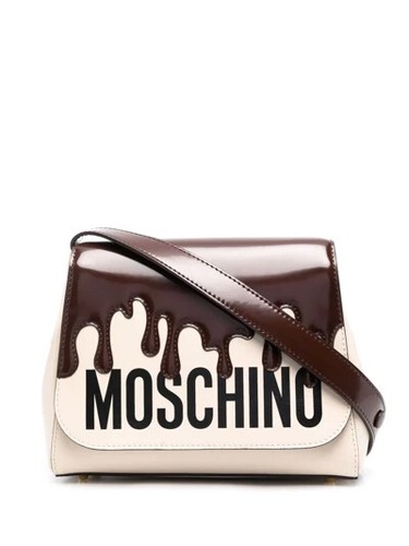 Borsa a mano SS22 MOSCHINO Couture Jeremy Scott cioccolato gocciolante trapezio rara
