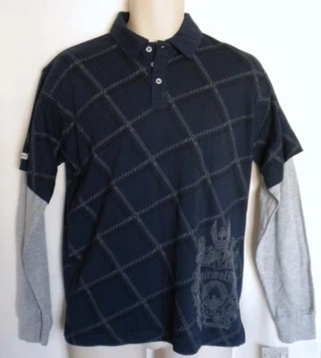 NUEVO CON ETIQUETAS AIRWALK Camisa XL 18 Niños Azul Oscuro Manga Larga Top (Precio de venta sugerido por el fabricante $32.00) Foto 1 de 3