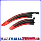 2Pcs Mtb Bike Mudguard Wings Set Cycling Bicycle Front Rear Fenders Red Au