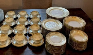 Vintage Noritake eingestellt 83-teiliges Gainford Set für 12 einige defekt. Siehe Fotos - Bild 1 von 15