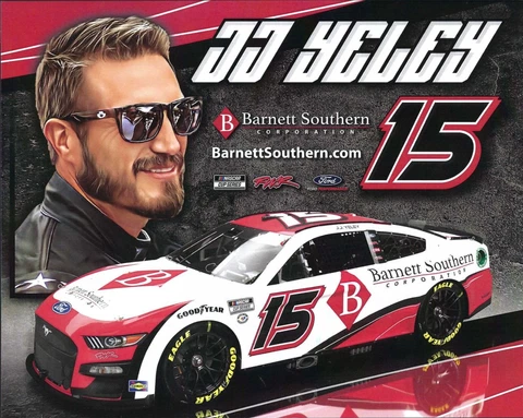 2023 JJ YELEY “BARNETT SOUTHERN CORPORATION" #15 NASCAR CUP SERIES POSTCARD Cover