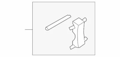 Комплект креплений задних тормозных колодок подлинный Volkswagen 2007-2010 Touareg TDI 7L6-698-269-C - Изображение 1 из 2