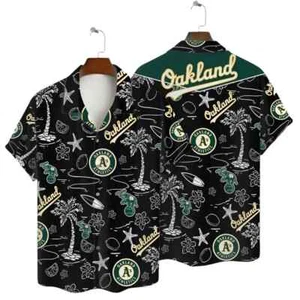 New York Baseball Team Metss Hawaiian Button Shirt Down Full Size S-5XL - Picture 1 of 2