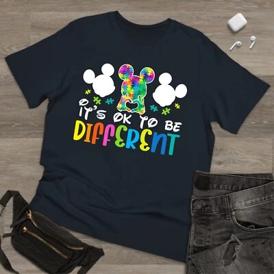 Mickey Its Ok To Be Different, Autism awareness Tee Adult Kid Unisex Xmas Puzzle - Image 1 of 3