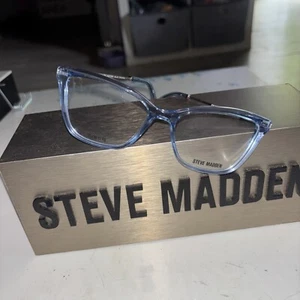 STEVE MADDEN BLUE CRYSTAL 55/17/140 MONTATURA OCCHIALI SOLO NUOVI!!! - Foto 1 di 2