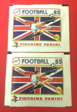 Panini UK Football 85 Rare 2 Packets Bustine Tüten Pochettes Packs Sobres RARE