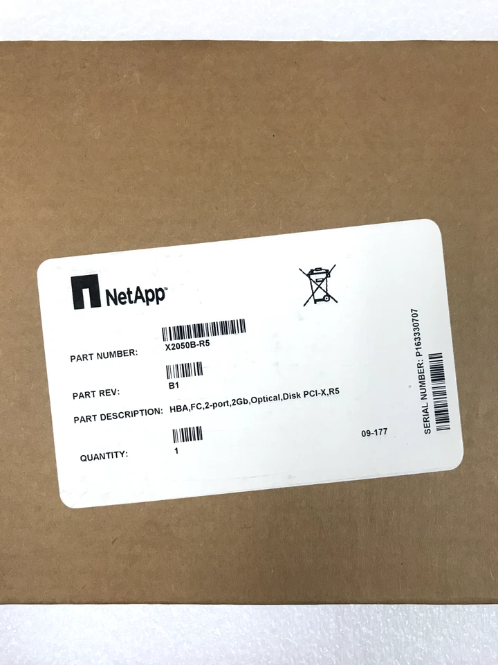 NetApp Dual FC 2gb PCI-X Optical Card X2050B-R5 - Image 1 of 1