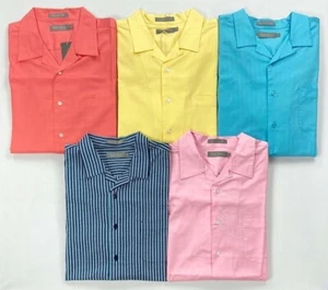 Men's Daniel Cremieux Signature Collection Button-Front Short Sleeve Shirt - Picture 1 of 6