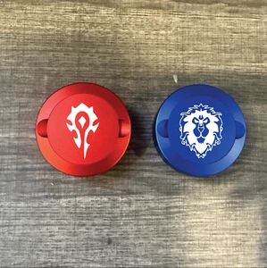 Horde and Alliance WoW Custom Engraved Zyn Can Snus Container | Fathers Day Gift - Picture 1 of 6