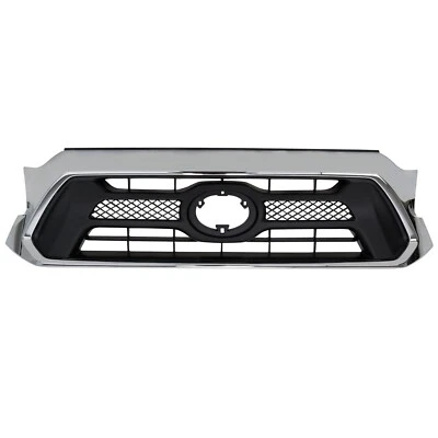 Chrome Black Front Grille For 2012-2015 Toyota Tacoma TO1200351 5310004491 Foto 1 de 4