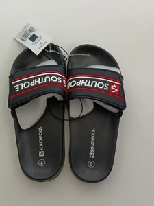 Southpole Orignal Slip on Slides Sandals Boys Size 2 Navy NWT - Picture 1 of 6