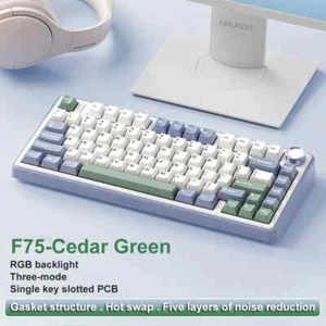 Wireless/Bluetooth/Wired Gaming Mechanical Keyboard RGB Customized 75% Layout - Picture 1 of 29