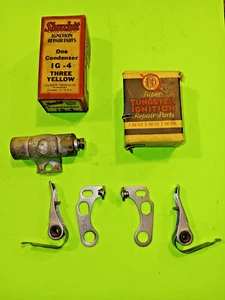 IGNITION  CONTACT POINTS & CONDENSER 27 28 29 30 AUBURN 29 HUPMOBILE  - Picture 1 of 7