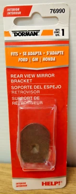 Dorman 76990 Mirror Brackets - Rear View Fits Ford, GM, & Honda models - Image 1 of 4