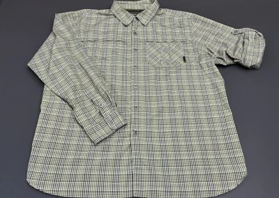 Merrell Shirt Mens XXL Green Long Sleeve Vented Opti-wick UPF 50+ Fishing Outdr - Image 1 of 4